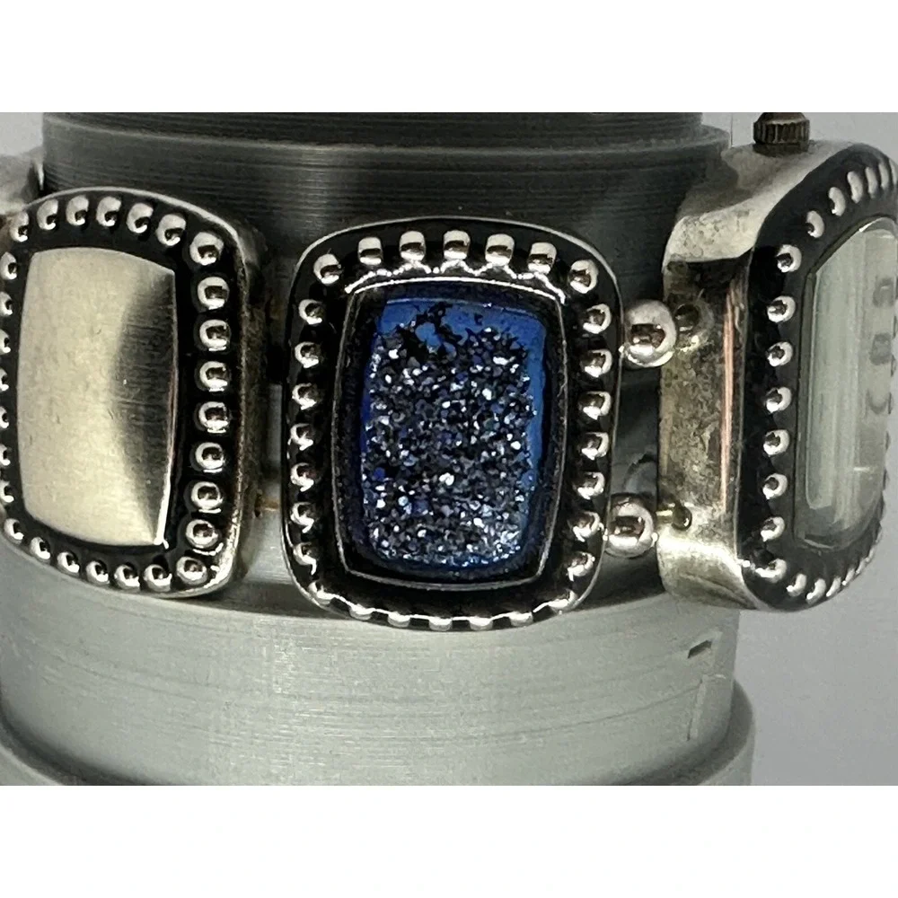 Amy Kahn Russell‎ Watch New Battery Mother of Pearl Stretch Bracelet Watch 6.5
